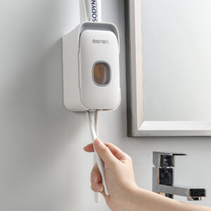 Automatic Toothpaste Dispenser – Wall-Mounted, No Drilling